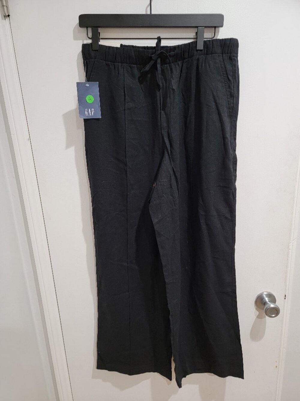 Gap Women's Lightweight Relaxed Fit Wide Leg Linen Blend Pull-on Pant